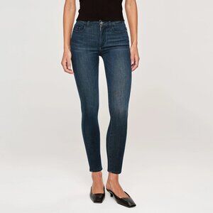 New DL1960 Farrow Skinny High Rise Instasculpt Dark Indigo Ankle Jeans P5361